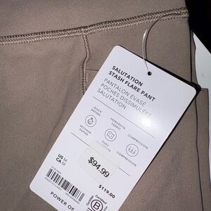 Salutation Stash Flare Pant - Taupe